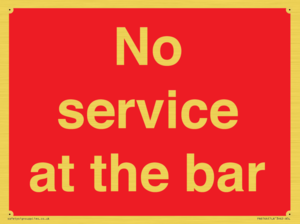 PA6144: No service at the bar