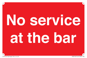 PA6144: No service at the bar