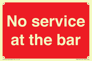 PA6144: No service at the bar