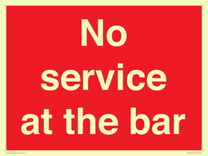 PA6144: No service at the bar