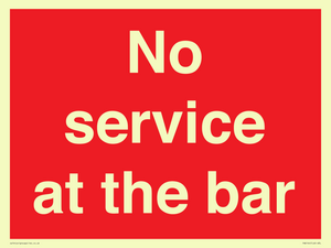 PA6144: No service at the bar