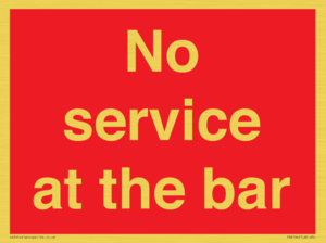 PA6144: No service at the bar