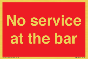 PA6144: No service at the bar