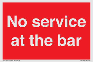 PA6144: No service at the bar
