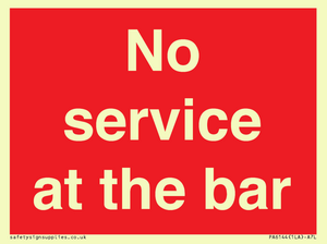 PA6144: No service at the bar