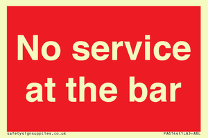 PA6144: No service at the bar