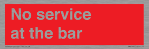 PA6144: No service at the bar
