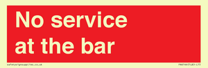 PA6144: No service at the bar