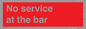 PA6144: No service at the bar