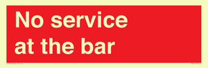 PA6144: No service at the bar