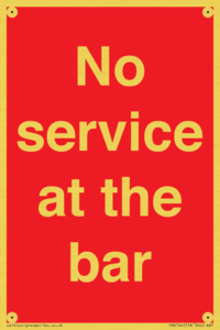 PA6144: No service at the bar