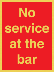 PA6144: No service at the bar
