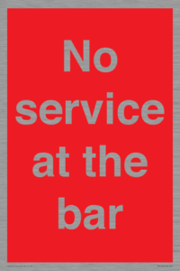 PA6144: No service at the bar