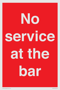 PA6144: No service at the bar