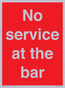 PA6144: No service at the bar
