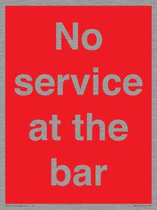 PA6144: No service at the bar