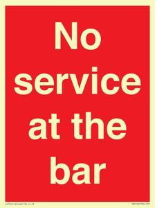 PA6144: No service at the bar