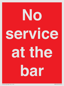 PA6144: No service at the bar