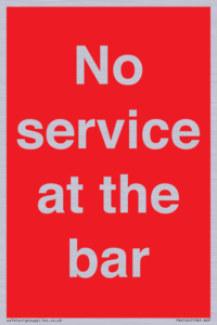 PA6144: No service at the bar