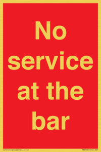 PA6144: No service at the bar