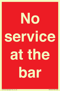 PA6144: No service at the bar