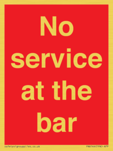 PA6144: No service at the bar