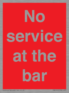 PA6144: No service at the bar
