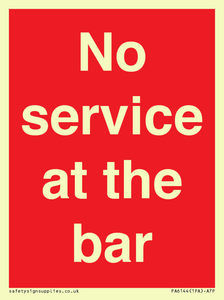 PA6144: No service at the bar