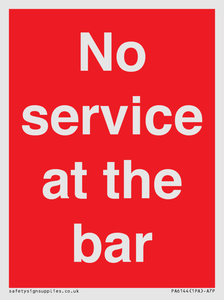 PA6144: No service at the bar