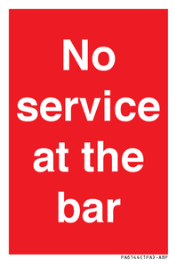 PA6144: No service at the bar