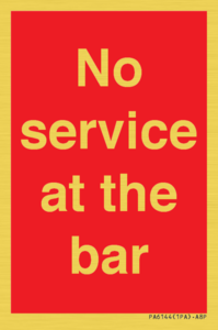 PA6144: No service at the bar