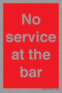 PA6144: No service at the bar
