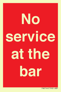 PA6144: No service at the bar