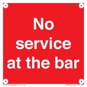 PA6144: No service at the bar