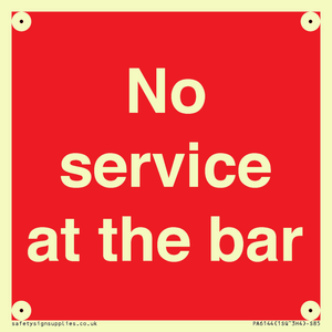 PA6144: No service at the bar