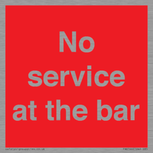 PA6144: No service at the bar