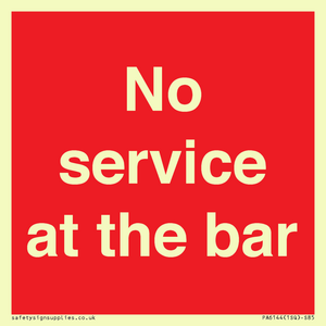 PA6144: No service at the bar