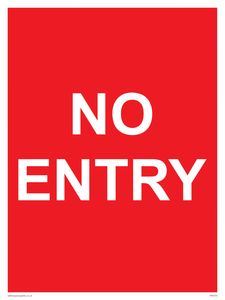 PA6154: NO ENTRY