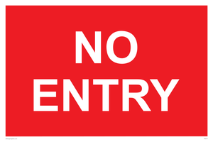 PA6154: NO ENTRY