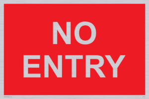 PA6154: NO ENTRY