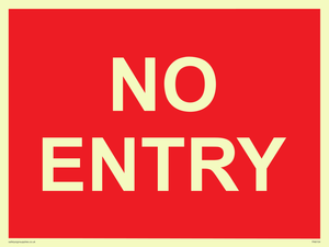 PA6154: NO ENTRY