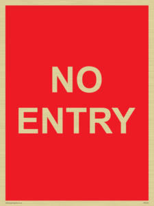 PA6154: NO ENTRY