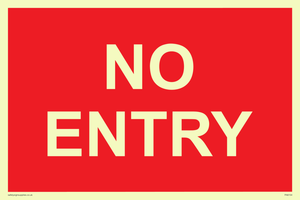 PA6154: NO ENTRY