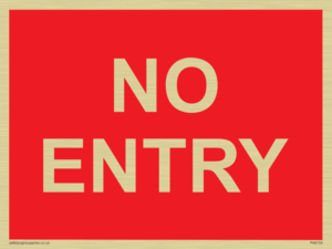 PA6154: NO ENTRY