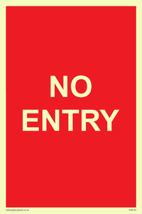 PA6154: NO ENTRY