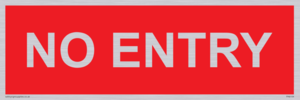 PA6154: NO ENTRY