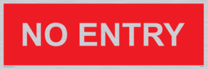 PA6154: NO ENTRY