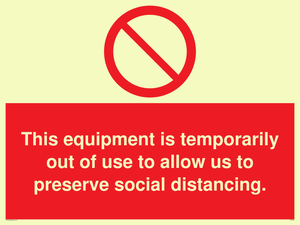 PA6162: This equipment is temporarily out of use to allow us to preserve social distancing.
