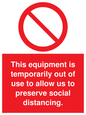 PA6162: This equipment is temporarily out of use to allow us to preserve social distancing.