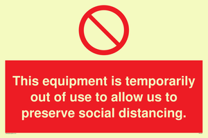 PA6162: This equipment is temporarily out of use to allow us to preserve social distancing.